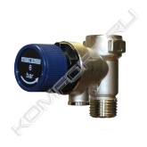 Группа безопасности SV EX 1/2" включает в себя встроенный запорный вентиль, обратный клапан и предохранительный клапан со сливной воронкой. Обеспечивает сохранность конструкции прибора при избытке давления. Избыточное давление может возникнуть в связи с расширением воды при нагреве. При достижении давления во внутреннем баке водонагревателя 6 бар происходит срабатывание предохранительного клапана (сброс избытка воды).<br><br>Группа безопасности SV EX 1/2" рассчитана для использования в сети водопровода с максимальным давлением 4,8 бар. При повышении (скачках) давления в системе холодного водоснабжения свыше 4,8 бар необходимо дополнительно установить редуктор давления (приобретается отдельно).<br><br>Рекомендована для накопительных водонагревателей серии PSH...Si<br>