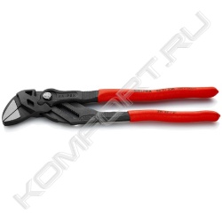 Клещи переставные фосфатированные, серого цвета-гаечный ключ 250 мм, обливные ручки, KNIPEX