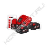 Особенности<br>- M18 B5 - M18™ 5.0 Ач аккумулятор<br>- M12-18 FC - M12™-M18™ быстрое зарядное устройство<br><br>