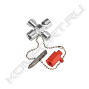 Ключ крестовой 4-лучевой для стандартных шкафов и систем запирания, KNIPEX